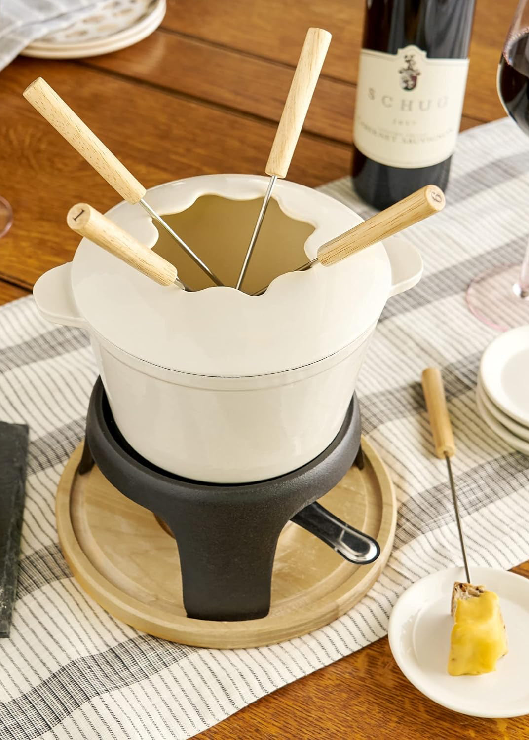 Cast Iron Fondue Set