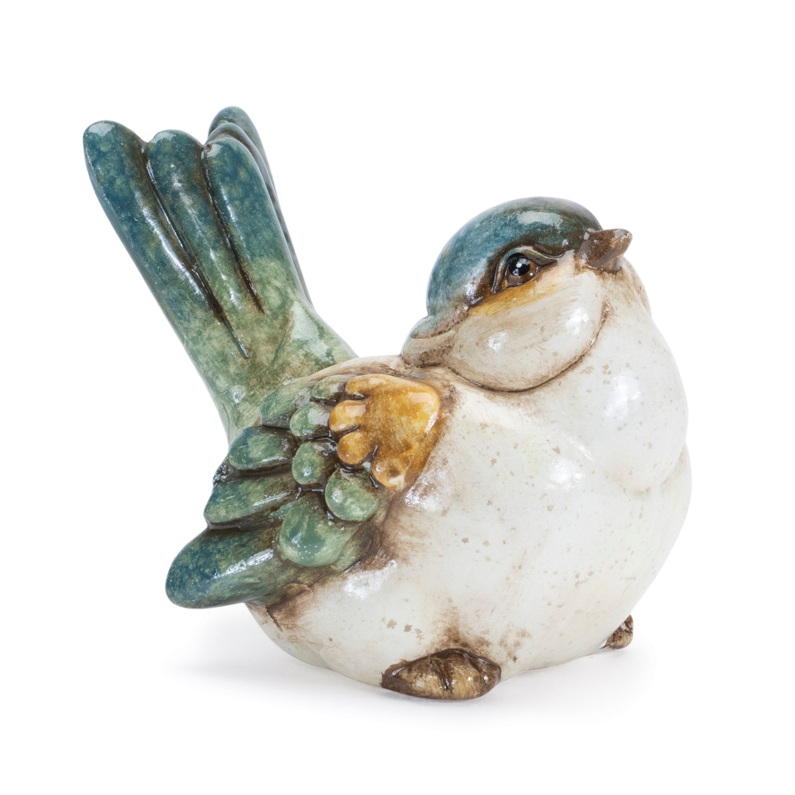 Blue and Yellow Bird Figurines