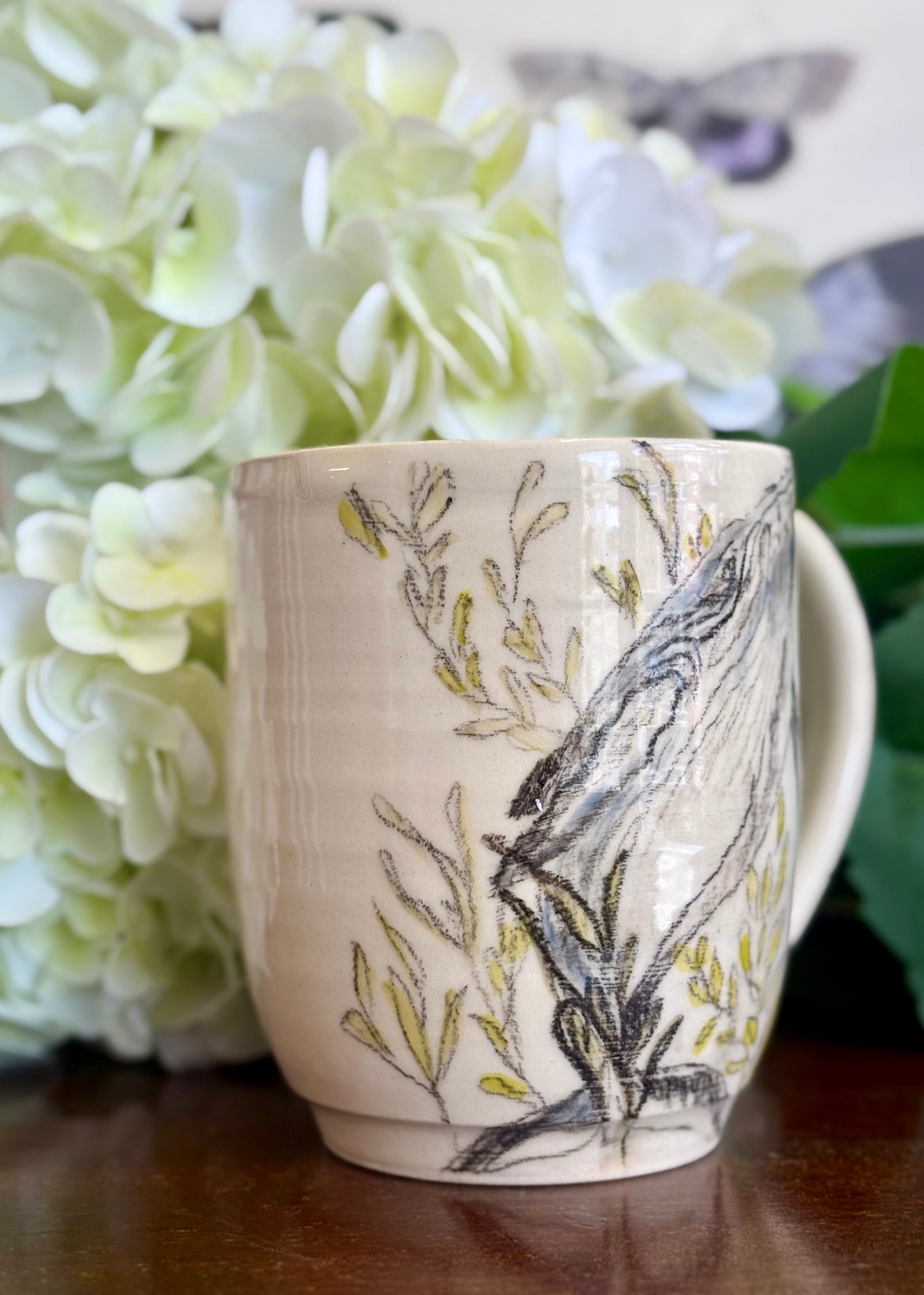 Whale Among the Weeds - Handmade Pottery