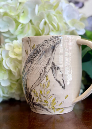 Whale Among the Weeds - Handmade Pottery