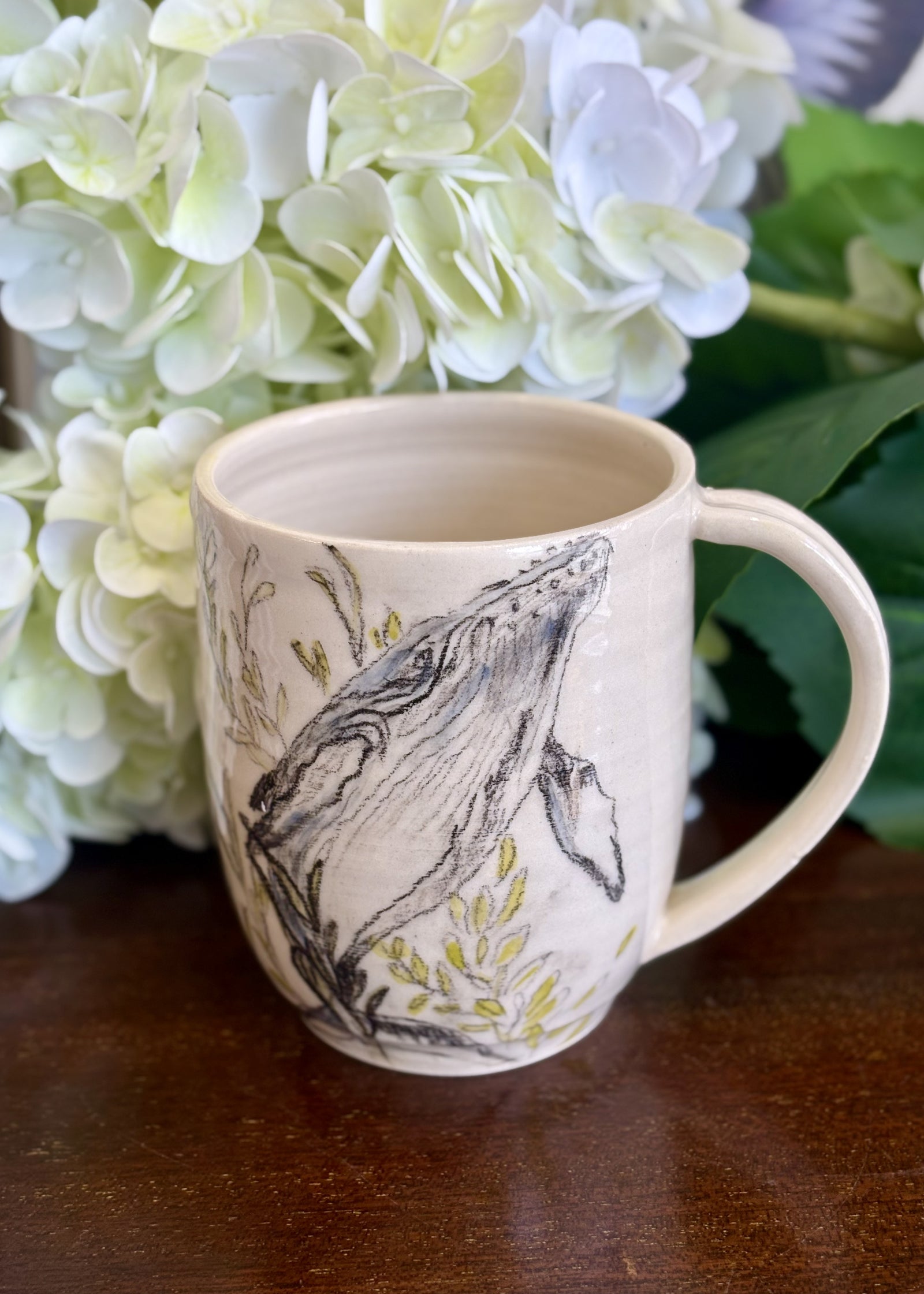 Whale Among the Weeds - Handmade Pottery