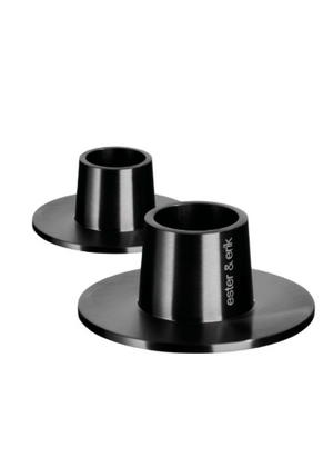 Matte Black Taper Candle Holders