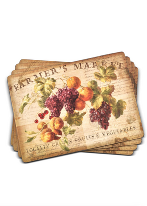 Farmers Market - Pimpernel Placemats (S/4)