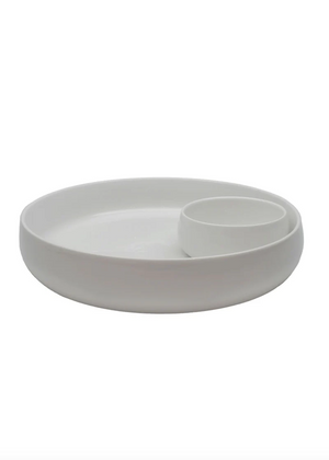 Jessica Round Chip & Dip Plate