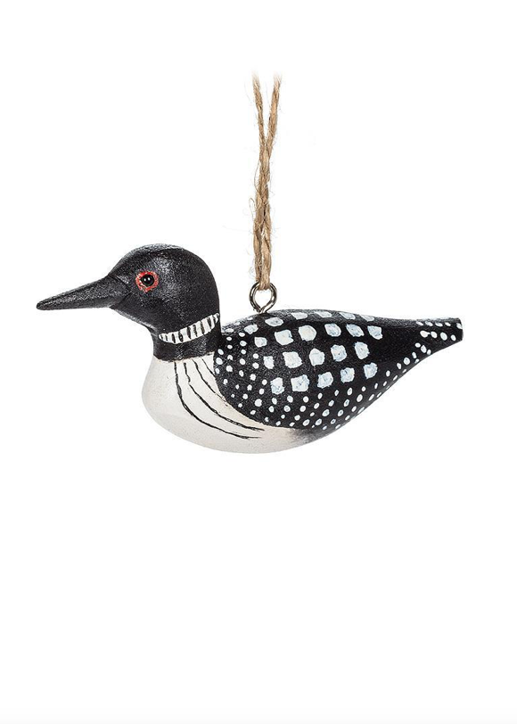 Carved Loon Ornament