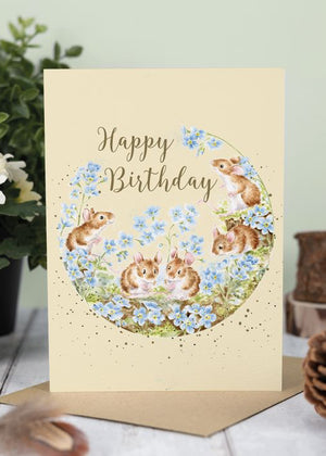 Forget me Not - Wrendale Birthday Card