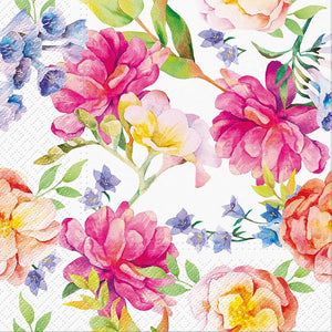 Orchid and Peonies Napkins