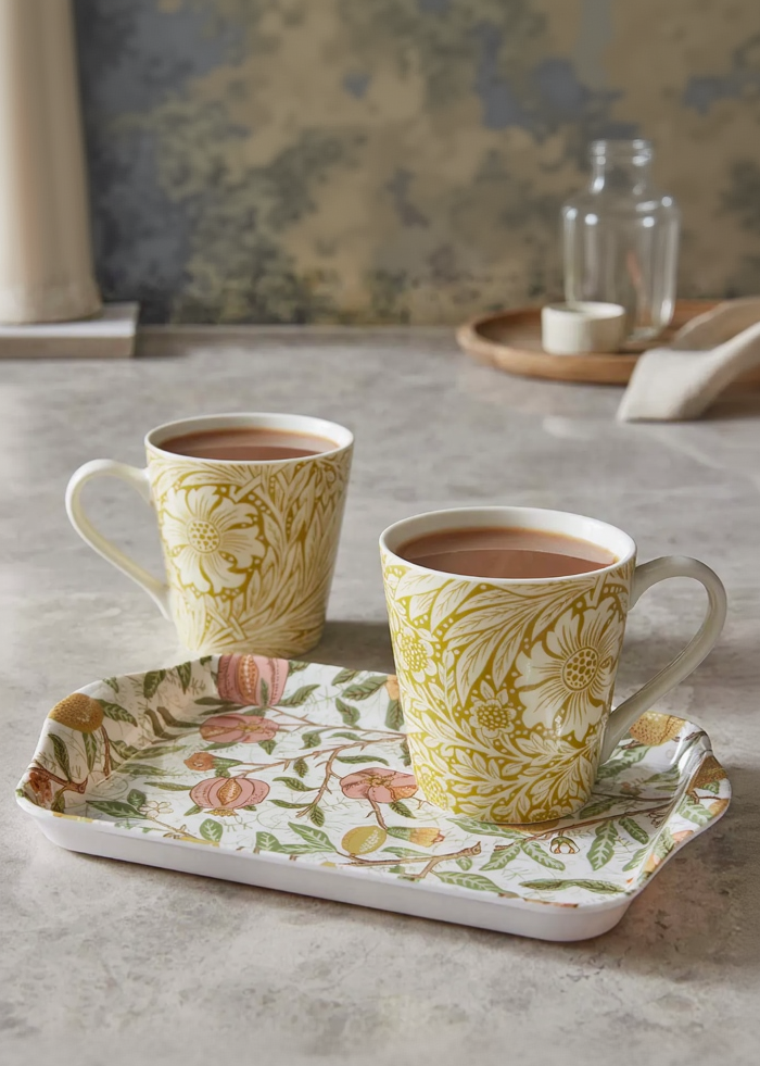 William Morris Marigold Mug and Tray Set