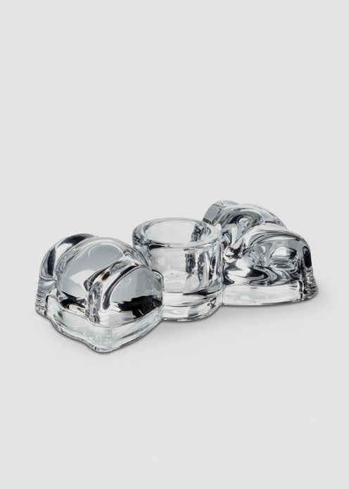 Glass Bow Taper Holder