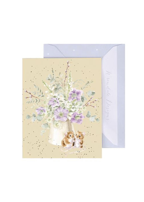 Wrendale Mini Card - Squeak-Hearts