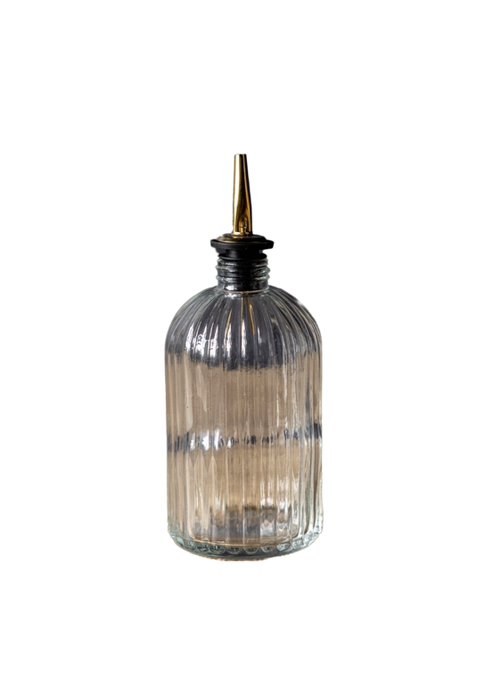 Fluted Bottle with Pour Spout