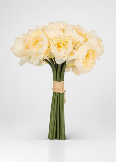 Stem Peony Bouquet - Cream