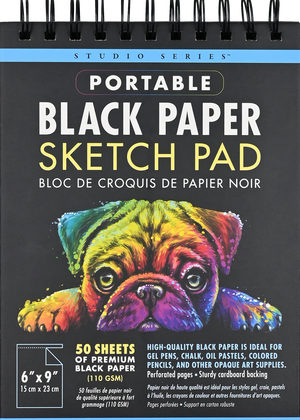 Studio Series Portable Black Paper Sketch Pad
