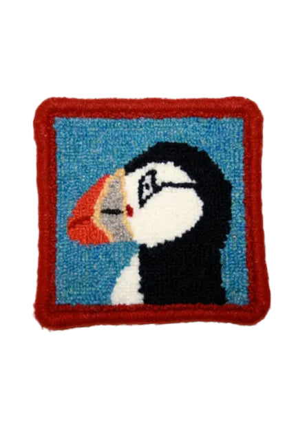 Rug Hooking Coaster Kit - Puffin