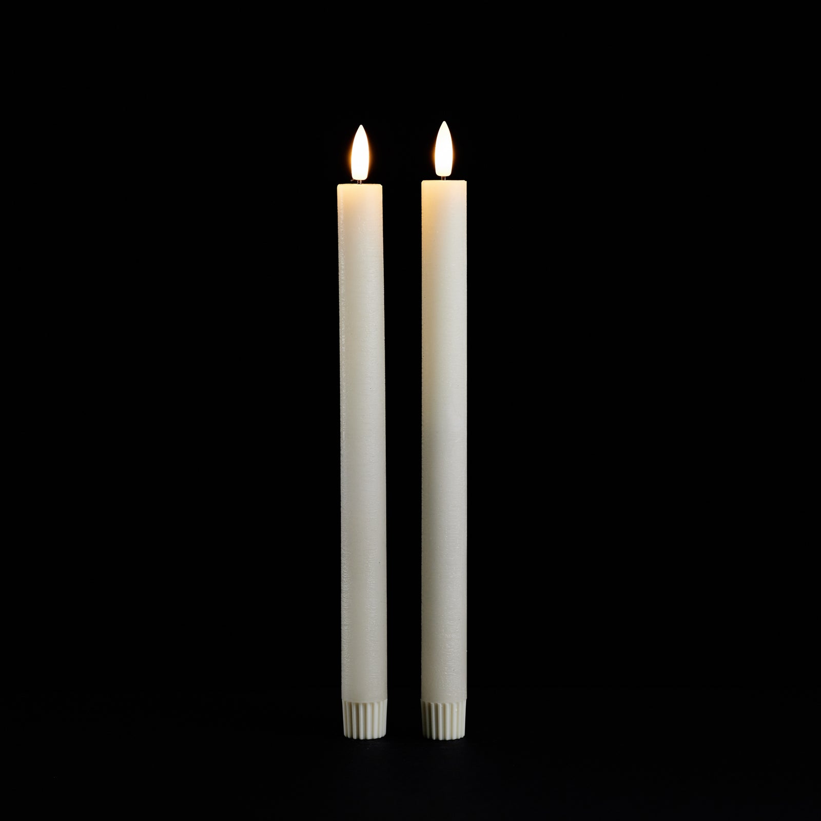 Set of 2 LED Tapers - White