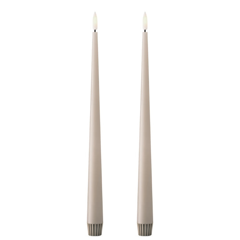 LED Ester & Erik Taper Candles - Linen