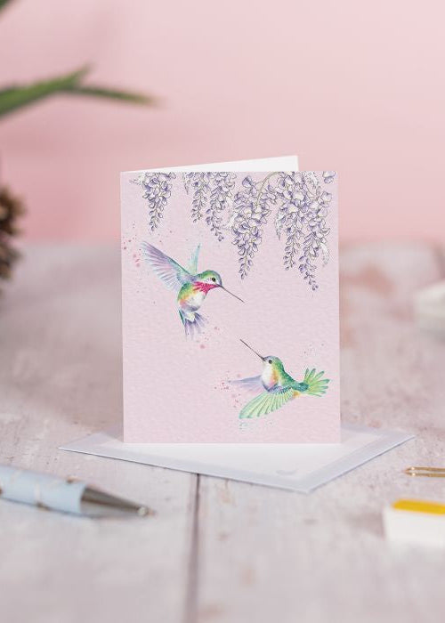 Wrendale Mini Card - Wisteria Wishes