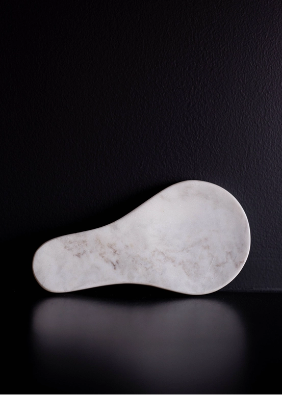 Hand Cut Marble Spoon Rest