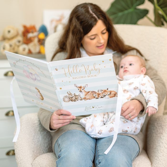Green Baby Record Book - Little Wren Collection by Wrendale