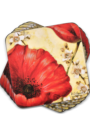 Poppy de Villeneuve Coasters - Set of 6